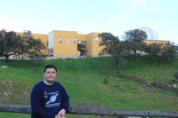 Miguel Gilarte en el observatorio de almad&eacute;n de la plata